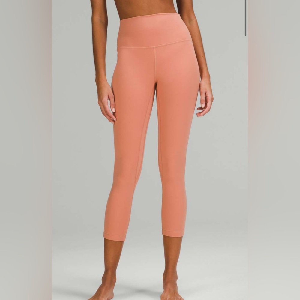 Lululemon Align HR Crop 23" in Pink Savannah Size 10